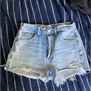 Agolde denim cutoff shorts